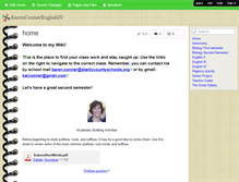 Tablet Screenshot of karenconnerenglishiv.wikispaces.com