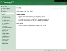 Tablet Screenshot of drawing100.wikispaces.com