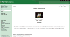 Desktop Screenshot of harmonscience7.wikispaces.com