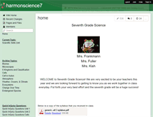 Tablet Screenshot of harmonscience7.wikispaces.com