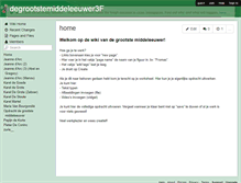 Tablet Screenshot of degrootstemiddeleeuwer3f.wikispaces.com