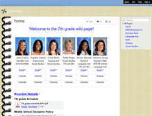 Tablet Screenshot of grade7wiki.wikispaces.com