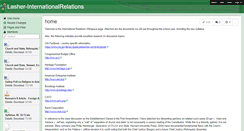 Desktop Screenshot of lasher-internationalrelations.wikispaces.com
