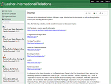 Tablet Screenshot of lasher-internationalrelations.wikispaces.com