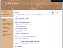 Tablet Screenshot of denttwoscience.wikispaces.com