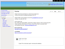 Tablet Screenshot of hollandhealth.wikispaces.com