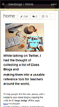 Mobile Screenshot of classblogs.wikispaces.com