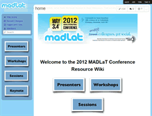 Tablet Screenshot of madlat2012.wikispaces.com
