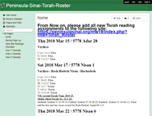 Tablet Screenshot of peninsula-sinai-torah-roster.wikispaces.com