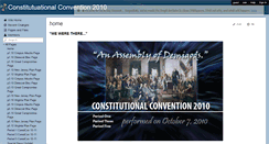 Desktop Screenshot of constcon2010.wikispaces.com
