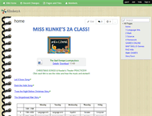 Tablet Screenshot of klinke2a.wikispaces.com