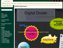 Tablet Screenshot of digitaldozen.wikispaces.com