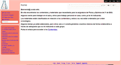 Desktop Screenshot of fisicayquimicadetercero.wikispaces.com