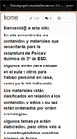 Mobile Screenshot of fisicayquimicadetercero.wikispaces.com