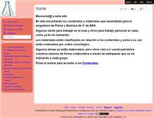 Tablet Screenshot of fisicayquimicadetercero.wikispaces.com