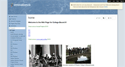 Desktop Screenshot of innovationcb.wikispaces.com