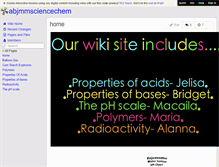 Tablet Screenshot of abjmmsciencechem.wikispaces.com