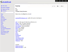 Tablet Screenshot of eusdcue.wikispaces.com