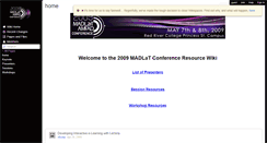 Desktop Screenshot of madlat2009.wikispaces.com