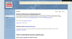 Desktop Screenshot of cambridgespringshistoryday.wikispaces.com