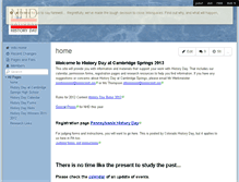 Tablet Screenshot of cambridgespringshistoryday.wikispaces.com