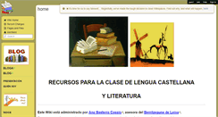 Desktop Screenshot of clasedelenguayliteratura.wikispaces.com