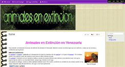 Desktop Screenshot of extincionenvenezuela.wikispaces.com