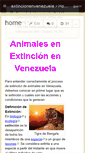 Mobile Screenshot of extincionenvenezuela.wikispaces.com