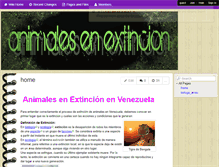 Tablet Screenshot of extincionenvenezuela.wikispaces.com
