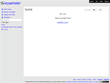 Tablet Screenshot of loyashaler.wikispaces.com