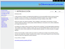 Tablet Screenshot of diferenciacioncurricular.wikispaces.com