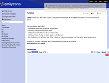 Tablet Screenshot of emilytrono.wikispaces.com