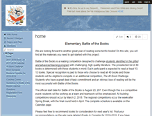 Tablet Screenshot of elementarybattleofthebooks.wikispaces.com