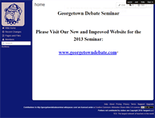 Tablet Screenshot of georgetowndebateseminar.wikispaces.com