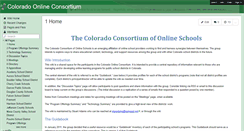 Desktop Screenshot of coonlineconsortium.wikispaces.com