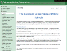 Tablet Screenshot of coonlineconsortium.wikispaces.com