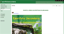 Desktop Screenshot of eportfoliosecundaria.wikispaces.com