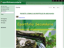 Tablet Screenshot of eportfoliosecundaria.wikispaces.com