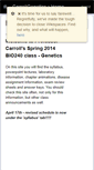 Mobile Screenshot of carrollgenetics.wikispaces.com