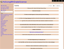 Tablet Screenshot of holicong9thgradescience.wikispaces.com