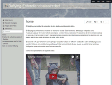 Tablet Screenshot of bullying-entendiendoalaotredad.wikispaces.com