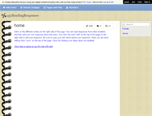 Tablet Screenshot of 431readingresponses.wikispaces.com
