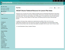 Tablet Screenshot of comptools.wikispaces.com