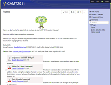 Tablet Screenshot of camt2011.wikispaces.com