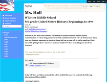 Tablet Screenshot of hall-history.wikispaces.com