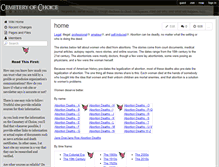 Tablet Screenshot of cemeteryofchoice.wikispaces.com