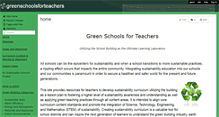 Desktop Screenshot of greenschoolsforteachers.wikispaces.com