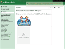 Tablet Screenshot of jackieandkris.wikispaces.com