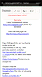Mobile Screenshot of lenny-geometry.wikispaces.com