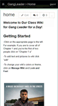 Mobile Screenshot of gangleader.wikispaces.com